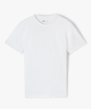 Tee-shirt à manches courtes uni garçon vue1 - GEMO (JUNIOR) - GEMO