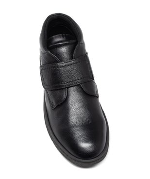 Boots homme confort en cuir uni et à scratch large vue5 - GEMO (CONFORT) - GEMO