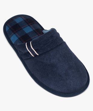 Chaussons homme mules en velours à semelle imprimée vue5 - GEMO(HOMWR HOM) - GEMO