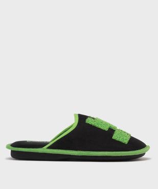 Chaussons mules en velours imprimés garçon - Minecraft vue1 - MINECRAFT - GEMO