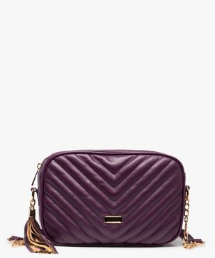 Sac femme matelassé uni à bandoulière vue2 - GEMO (ACCESS) - GEMO