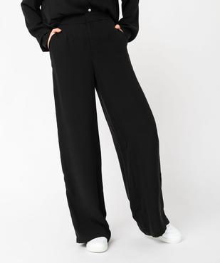Pantalon fluide à micro motifs ton sur ton femme vue1 - GEMO(FEMME PAP) - GEMO