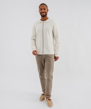 Blouson col chemise zippé homme vue4 - GEMO (HOMME) - GEMO