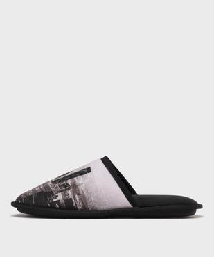 Chaussons mules en velours doux homme vue3 - GEMO 4G HOMME - GEMO