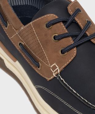 Chaussures bateau à lacets semelle sport homme - Urban Steps vue6 - URBAN STEPS - GEMO