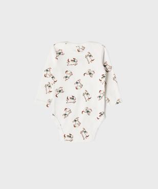 Bodies à manches longues motifs chiens bébé garçon vue4 - GEMO 4G BEBE - GEMO