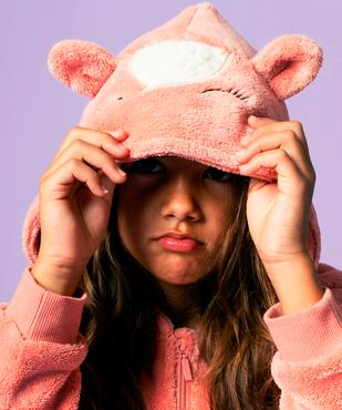 Combinaison pyjama maille peluche fille vue4 - GEMO (ENFANT) - GEMO