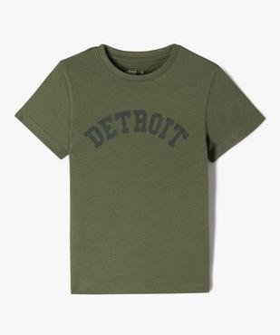 Tee-shirt manches courtes en coton imprimé garçon vue1 - GEMO 4G GARCON - GEMO