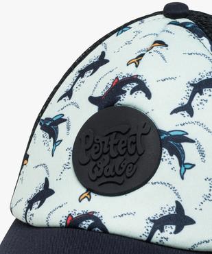 Caquette garçon bi-matières avec motifs dauphins vue2 - GEMO (ENFANT) - GEMO