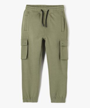 Pantalon de sport en maille avec poches à rabat garçon  vue1 - GEMO (ENFANT) - GEMO