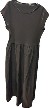 Robe bi-matières à manches courtes femme  vue1 - GEMO(FEMME PAP) - GEMO