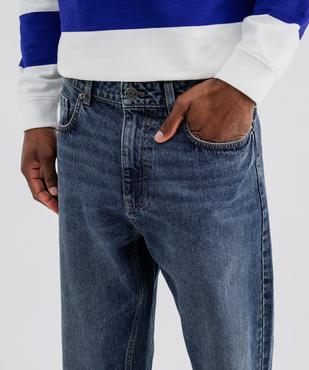 Jean loose en denim délavé homme vue2 - GEMO 4G HOMME - GEMO