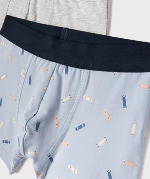 Boxer en coton stretch garçon (lot de 2) vue2 - GEMO 4G GARCON - GEMO