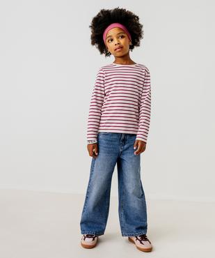 Jean Wide leg avec taille ajustable fille vue8 - GEMO 4G FILLE - GEMO