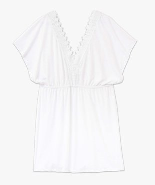 Robe de plage femme avec col en dentelle vue4 - GEMO (PLAGE) - GEMO