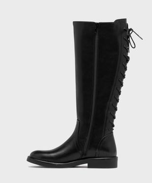 Bottes cavalières à laçage sur l'arrière femme vue3 - VALENTINA BALDA - GEMO