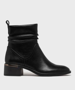 Bottines avec tige effet drapé femme - Valentina Baldano vue1 - VALENTINA BALDA - GEMO