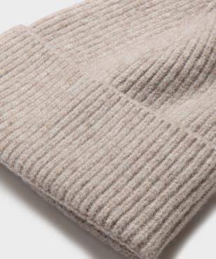 Bonnet en grosse maille avec revers femme vue2 - GEMO (ACCESS) - GEMO
