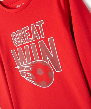 Tee-shirt à manches longues avec motif XXL garçon vue3 - GEMO 4G GARCON - GEMO