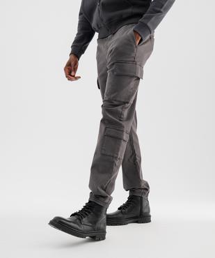 Pantalon jogger coupe cargo avec taille ajustable homme vue1 - GEMO (HOMME) - GEMO
