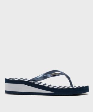 Tongs de plage à talon compensé femme - LuluCastagnette vue1 - LULUCASTAGNETTE - GEMO