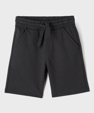 Short en maille coupe large avec taille ajustable garçon vue1 - GEMO (ENFANT) - GEMO