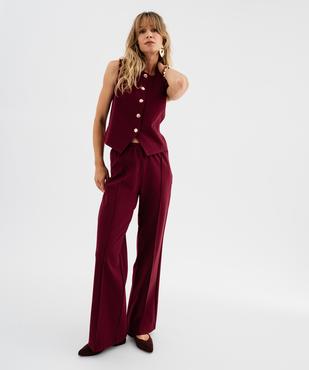 Gilet de costume sans manches en maille milano femme vue4 - GEMO(FEMME PAP) - GEMO
