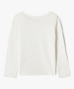 Tee-shirt manches longues avec motif ourson fille - LuluCastagnette vue3 - LULUCASTAGNETTE - GEMO