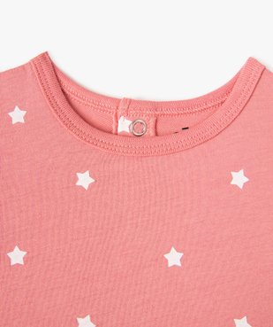 Pyjama dors-bien en jersey de coton à pont-dos bébé (lot de 2) vue2 - GEMO(BB COUCHE) - GEMO