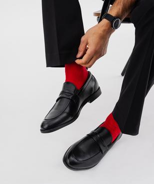 Mocassins avec bandeau fantaisie homme - Mario Baldano vue1 - MARIO BALDANO - GEMO