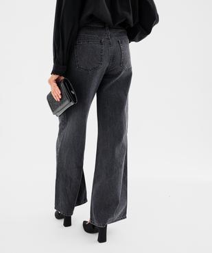 Jean Wide leg strass femme vue4 - GEMO 4G FEMME - GEMO