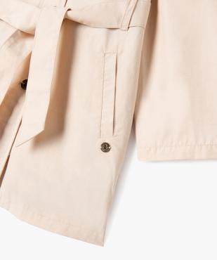Imperméable mi-long à capuche fille - LuluCastagnette vue3 - LULUCASTAGNETTE - GEMO