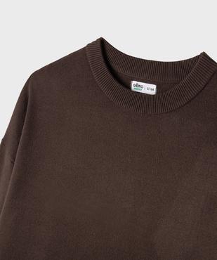 Pull à col rond en viscose garçon vue2 - GEMO 4G GARCON - GEMO