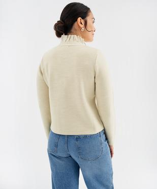 Gilet col montant volanté femme vue3 - GEMO(FEMME PAP) - GEMO