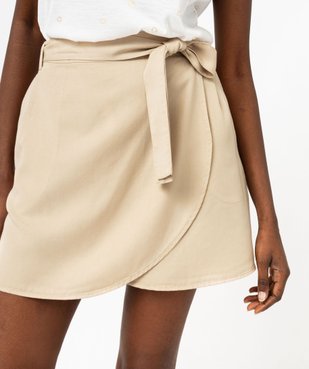 Jupe façon portefeuille en Lyocell femme vue2 - GEMO 4G FEMME - GEMO