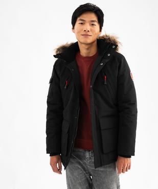 Parka à capuche en fourrure imitation amovible homme - Tokyo Laundry vue1 - TOKYO LAUNDRY - GEMO