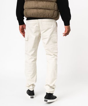 Pantalon cargo coupe Straight homme vue3 - GEMO 4G HOMME - GEMO