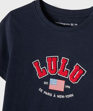 Pyjashort bicolore avec inscription bouclette garçon - LuluCastagnette vue3 - LULU CASTAGNETTE GEMO FOR GOOD - GEMO