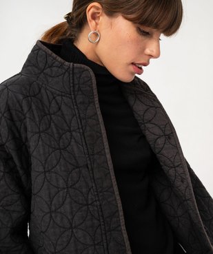 Veste matelassée en coton coupe oversize femme vue2 - GEMO(FEMME PAP) - GEMO