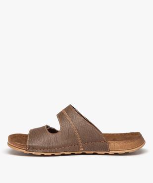 Mules homme à double bride ajustable scratch vue3 - GEMO (CASUAL) - GEMO
