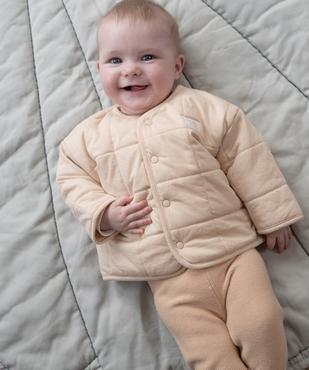 Sweat brassière en matière matelassée bébé vue2 - GEMO(BB COUCHE) - GEMO