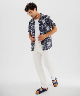 Chemise imprimée à manches courtes homme vue6 - GEMO (HOMME) - GEMO