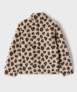 Sweat zippé à col montant en sherpa fille vue4 - GEMO (ENFANT) - GEMO
