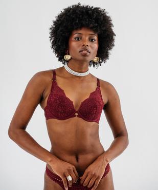 Soutien-gorge push-up en dentelle vue1 - GEMO(HOMWR FEM) - GEMO