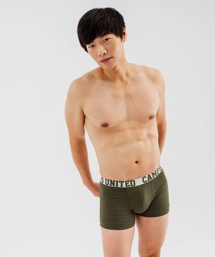 Boxer en coton stretch unis homme (lot de 2) - Camps United vue4 - CAMPS GEMO FOR GOOD - GEMO