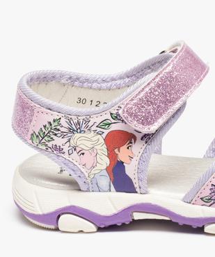 Sandales fille sport à scratch et à paillettes – Reine des neiges vue6 - REINE DES NEIGE - GEMO