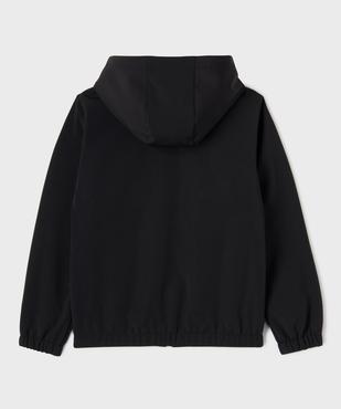 Blouson softshell déperlant intérieur polaire à capuche garçon vue4 - GEMO (JUNIOR) - GEMO