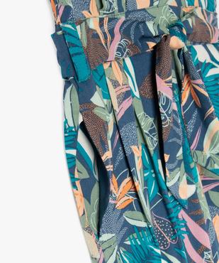 Combinaison pantalon fluide motif jungle fille vue2 - GEMO 4G FILLE - GEMO