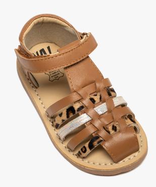 Sandales à brides dessus et semelle intérieure cuir bébé fille - NA! vue6 - NA! GEMO FOR GOOD - GEMO