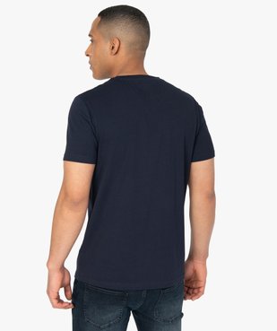 Tee-shirt homme à manches courtes et col V vue3 - GEMO 4G HOMME - GEMO